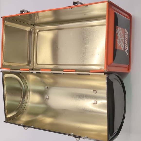 Vintage Tony Stewart 2003 NASCAR Home Depot Metal Lunch Box Racing Collectible - Picture 10 of 11